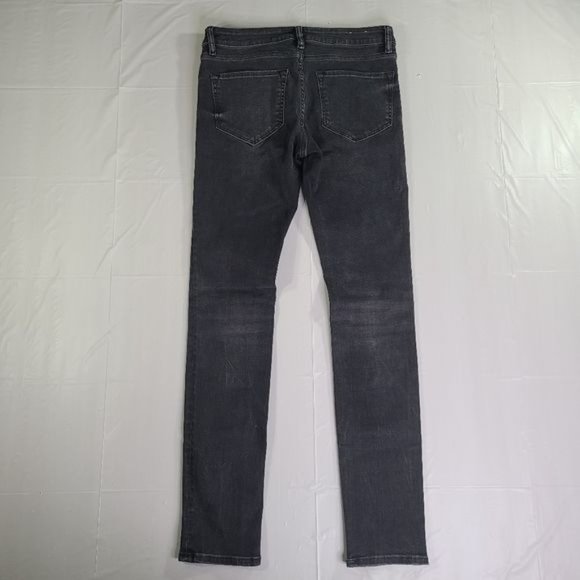 SOLD All Saints Dark Grey Skinny Jeans Sz 26 - Picture 4 of 11